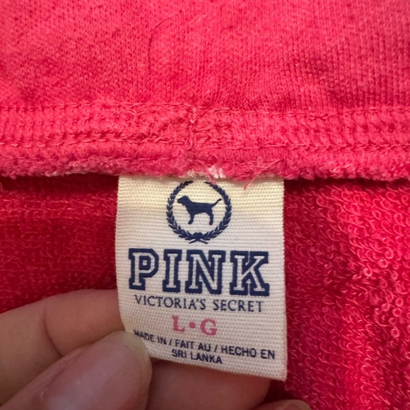 Victoria’s Secret PINK Y2K Wide Leg Sweatpants In Pink Large Cozy Lounge Wear - Picture 3 of 4